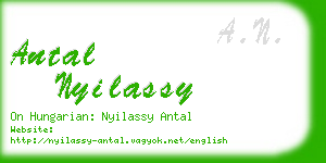 antal nyilassy business card